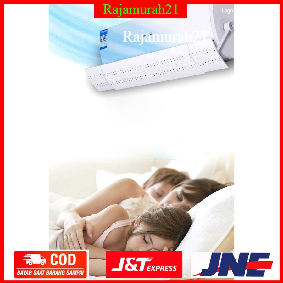 SAFEBET Cover Angin AC Adjustable Windshield Deflector 113x16cm - WB650 - White - 7RHZJ8WH