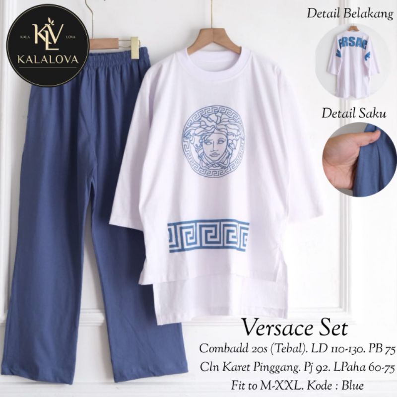 Pakaian wanita VERCASE SET CELANA BY KALALOVA | Combadd, LD 110-130 XXL | Ori Solo