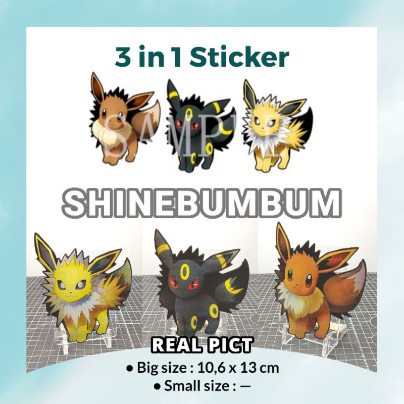 3D Sticker Pokemon (Waterproof)