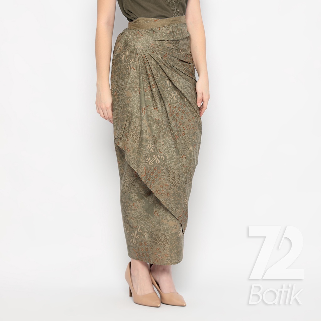 ROK BATIK SPAN Skirt Lilit Kebaya Instan Modern Wanita Motif Sekar Jagad Warna Hijau Alam 723139 Cap 72 - Rok Batik Lilit Bawahan Skirt Kamen Kebaya Songket Batik Panjang Plisket Span Instan Jadi Bali Lembaran Premium Modern Untuk Wanita Kondangan