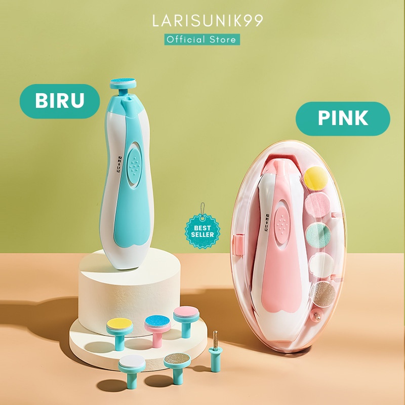 Gunting Kuku Bayi Elektrik Baby Nail Trimmer Menggunakan Baterai Perawatan Kuku Nail Art