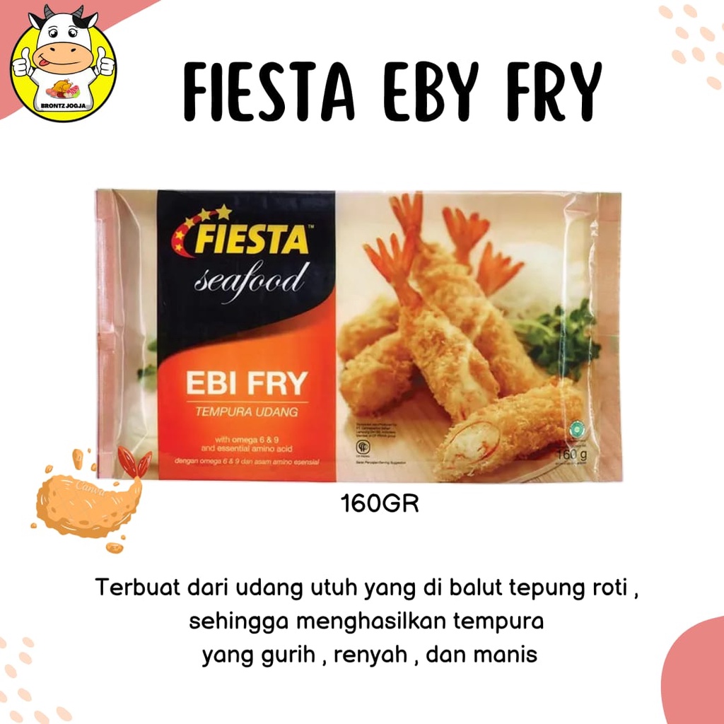 

FIESTA EBI FRY 160GR - EBI FURAI - FROZEN FOOD - BRONTZ JOGJA