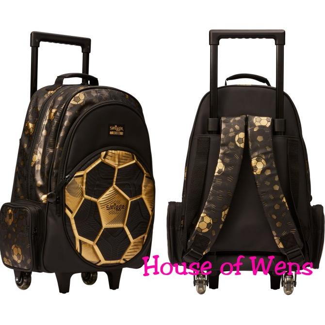 SMIGGLE SCORE TROLLEY BACKPACK WITH LIGHT UP WHEEL ORIGINAL