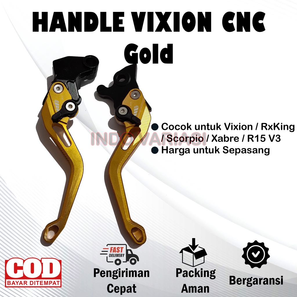 Handle Rem Kopling Vixion RxKing Scorpio Xabre R15 v3 Variasi Besi CNC