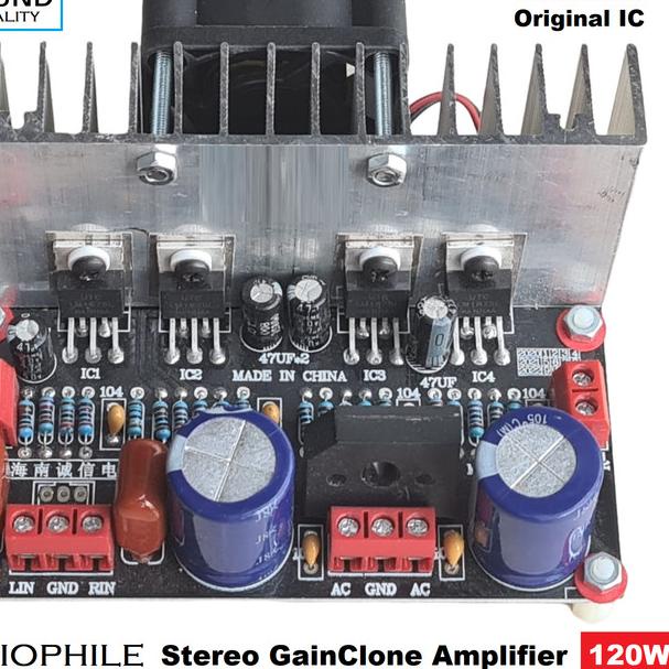Stereo Gainclone LM1875 HIFI Power Amplifier Low Noise Clean SQ Grade - DIY TDA2050