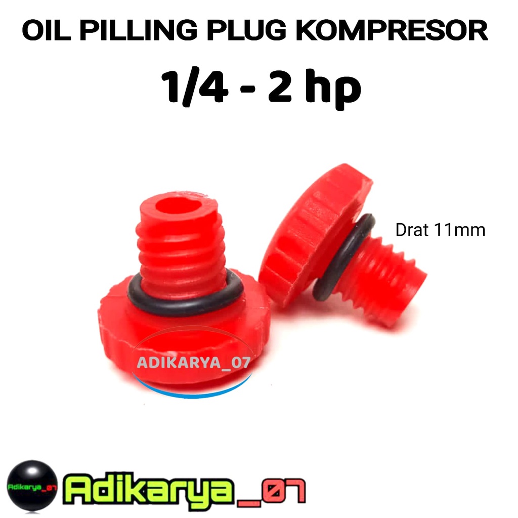 Tutup oli kompresor angin indikator Tutup Oli Kompresor oil pilling plug kompresor