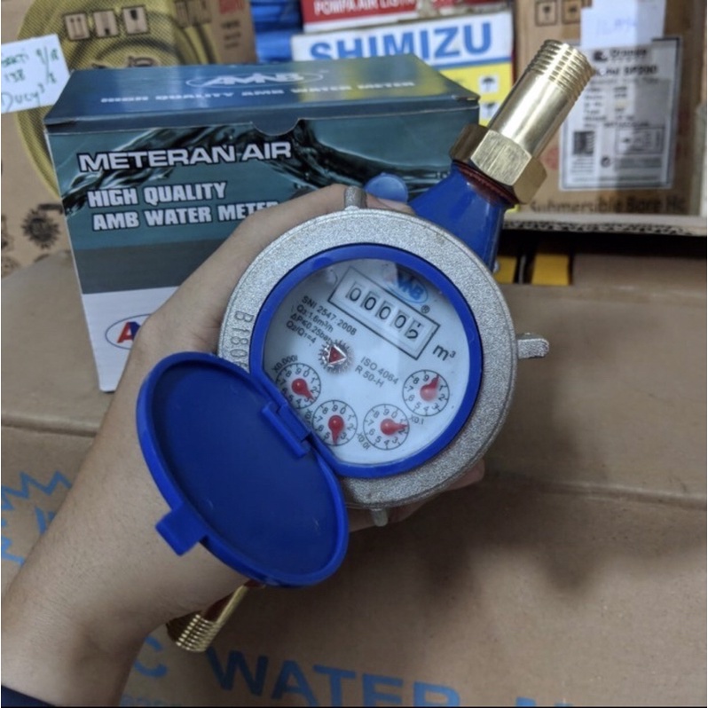 Meteran air Besi PDAM 1/2 inch SNI grosir merk ANMB