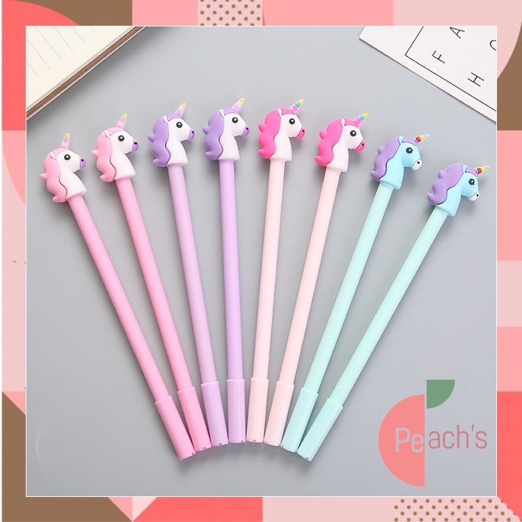 

PEACH - Pulpen Tinta Motif Karakter Kuda Poni / Pulpen Tinta Kuda Poni / Pena Gel Unicorn / Pena Tinta Unicorn S5613