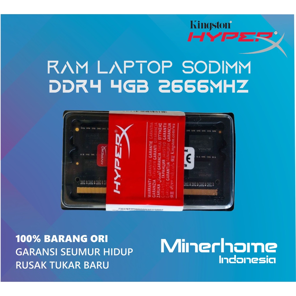 Memory RAM Laptop SODIMM DDR4 4GB 2666Mhz PC21300