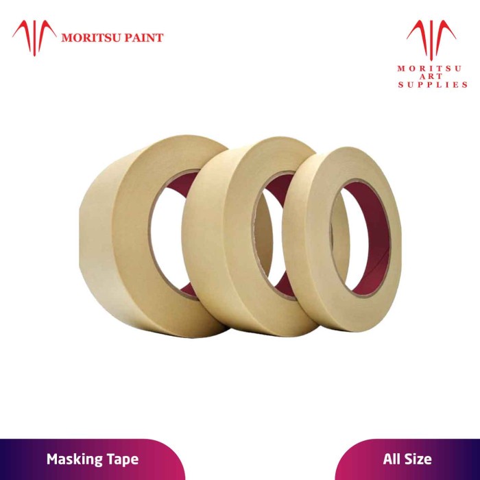 Jual Lakban Kertas Masking Tape Untuk Melukis All Size Shopee Indonesia