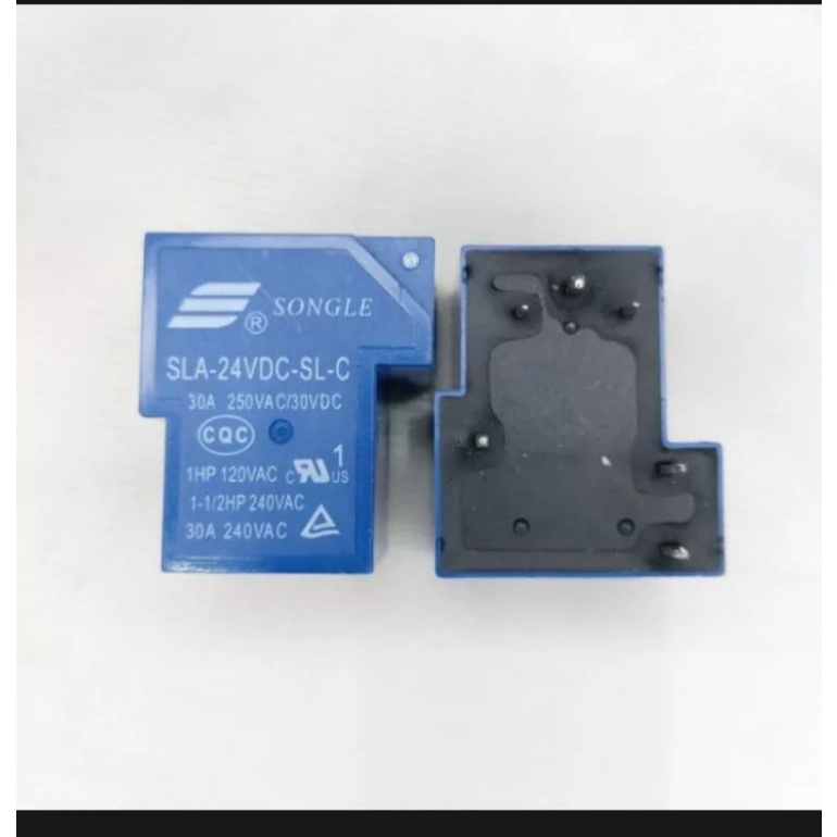 RELAY 6 pin SONGLE 12 V & 24V 30 A kaki 6