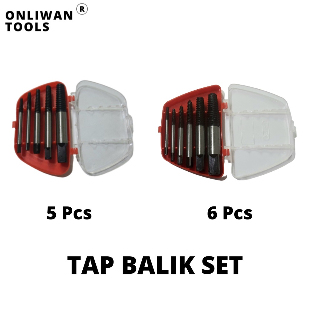 Jual Tap Balik Screw Extractor Set Pcs Pcs Alat Buka Baut Rusak Shopee Indonesia