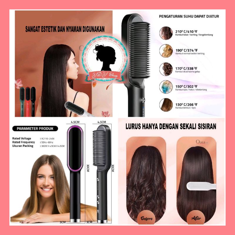 catok sisir Rambut Elektrik pelurus rambut