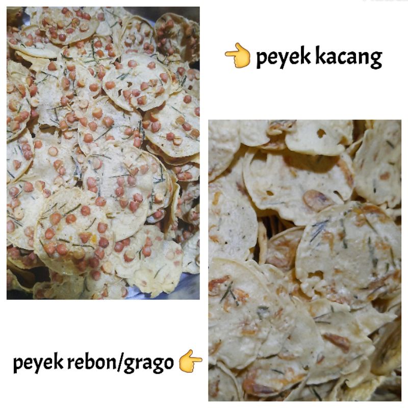 

peyek koin kacang tanah/peyek koin rebon ebi