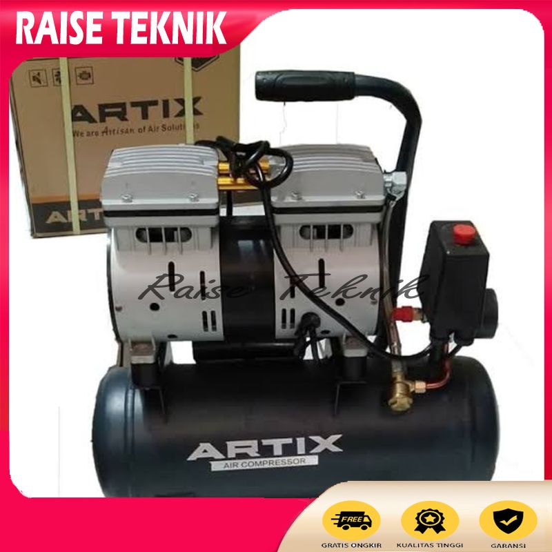 KOMPRESOR ANGIN LISTRIK PORTABLE OILLES SILENT ARTIX 9L