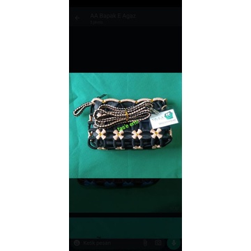 dompet anyaman tali kur,dompet jalan
