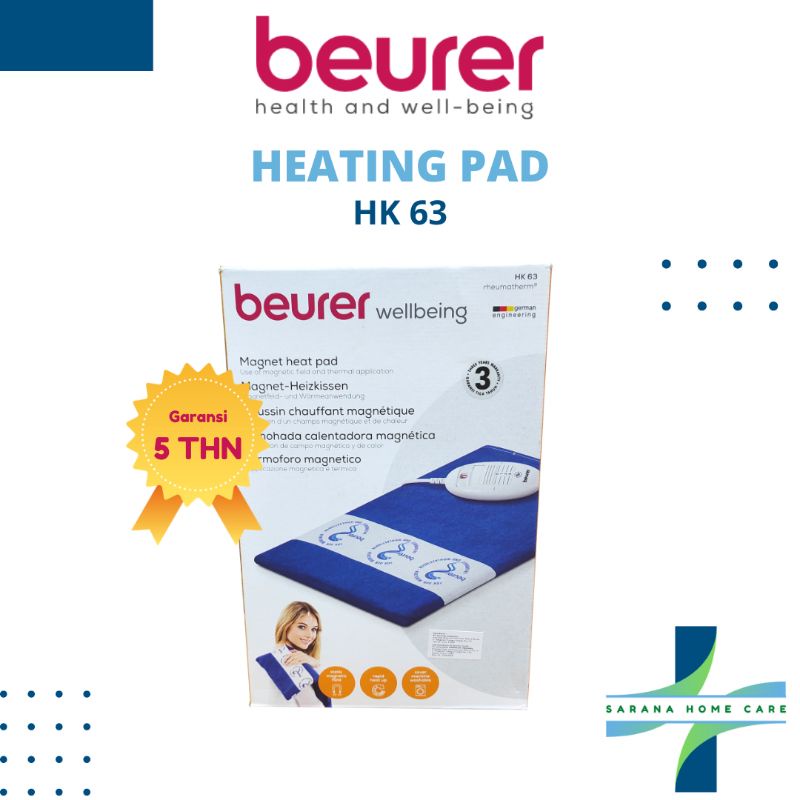 BEURER Heating Pad HK 63/alat terapi/alat penghangat/terapi badan elektrik