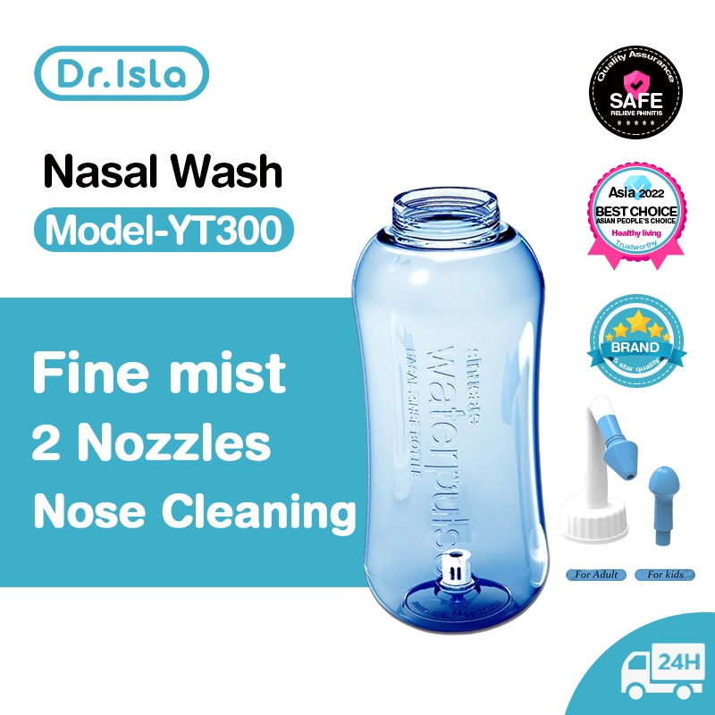 Dr.isla Cuci Hidung Dewasa 300Ml Pembersih Hidung Bayi Portabel Detok Sinus Alergi Nose Rinse / Alat