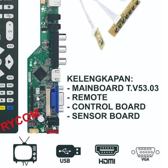Universal LCD Controller Board TV Motherboard VGA/HDMI/AV/TV