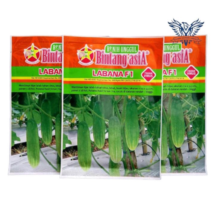 Benih Bibit Timun Labana f1 / Wulan F1 Panah Merah Bintang Asia 20 Gram