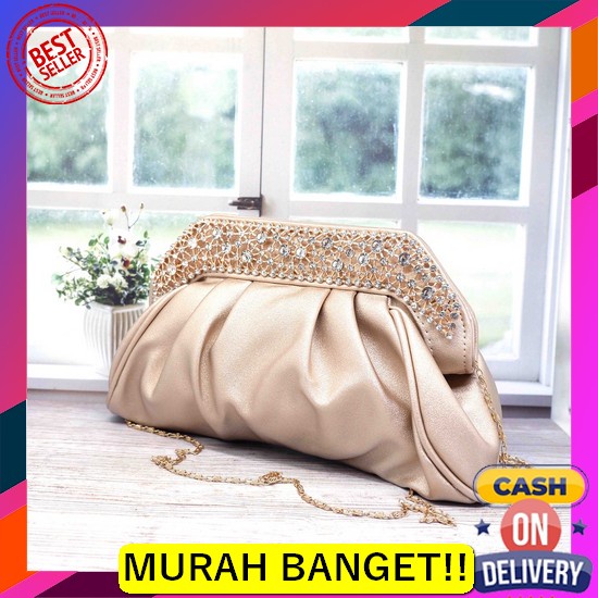Tas Pesta Wanita Farnell Clutch Kondangan Import Mewah Tas Pesta Canti Tas Pesta 0488P Import