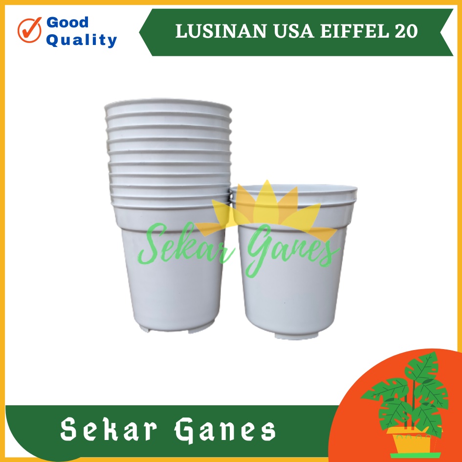 PAKETAN Lusinan Pot Usa Effiel 20 Putih Pot Tirus Tinggi Plastik 20 25 30 Putih Hitam Besar Tebal Lusinan Pot Eiffel Eifel Efiel Effiel 20