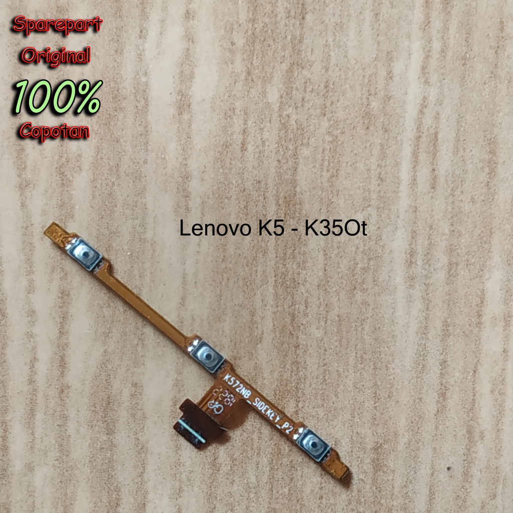 Lenovo K5 - K350t fleksibel flexible tombol power on off dan volume copotan
