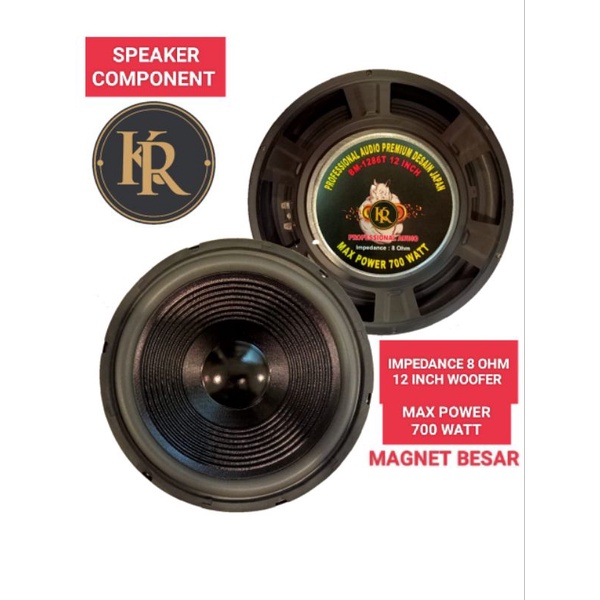 Speaker component KR 12 INCH woofer magnet besar max 700 watt
