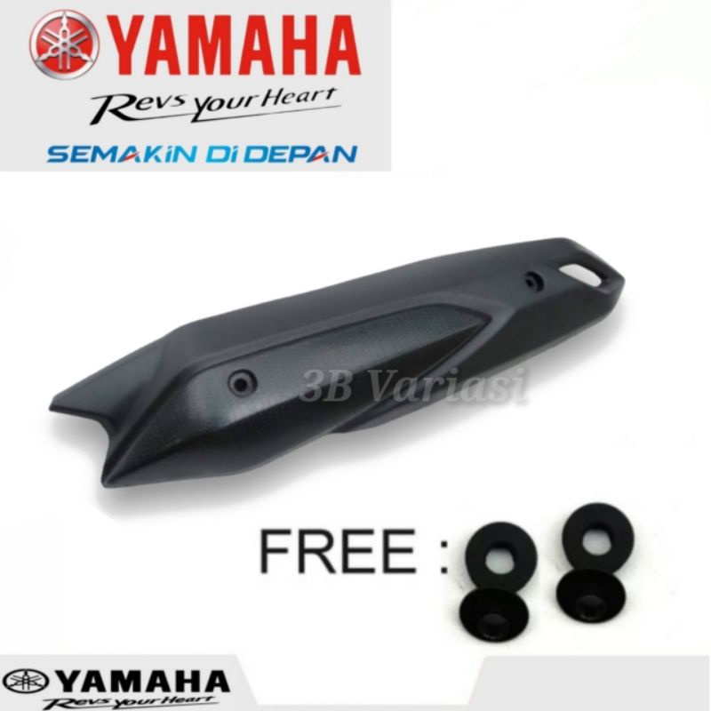 Tutup Cover Tameng knalpot Yamaha Aerox Old 155 Connected &amp; Lexi 125 Original Standae Yamaha