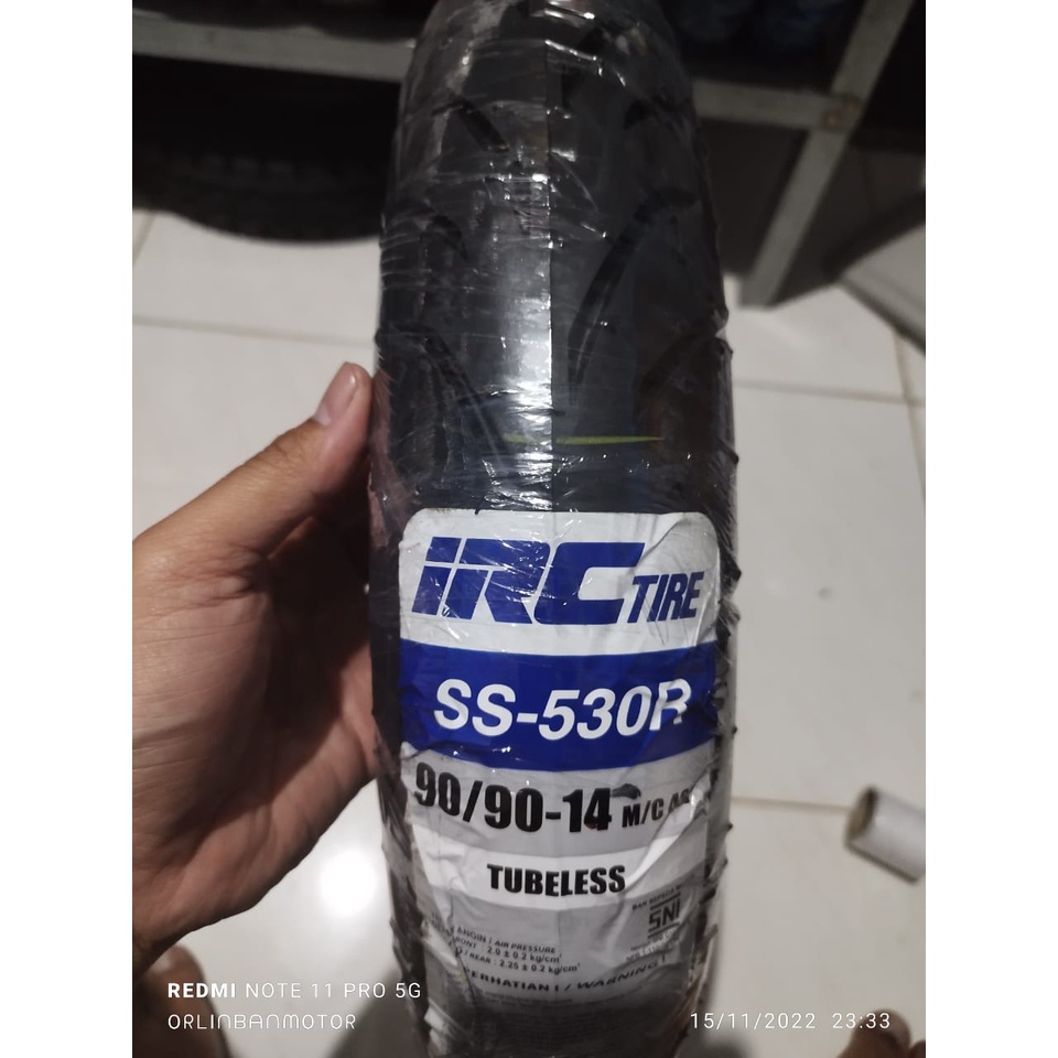 Ban IRC SS-530 90/90-14 Tubles/Ban Belakang Vario150/Ban Belakang Beat Pop/Ban Luar Belakang Scoopy 