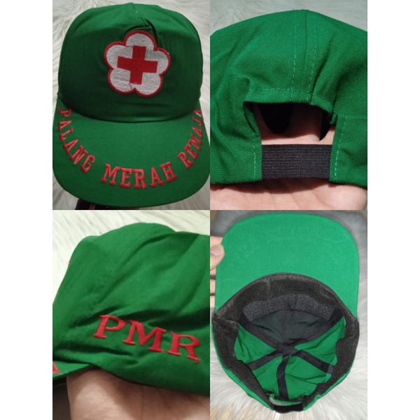 Topi PMR Hijau Bordir