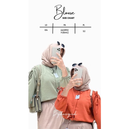 GAVI TOP BLOUSE CRINCLE // HEKSA KEMEJA SERUT SETENGAH LENGAN