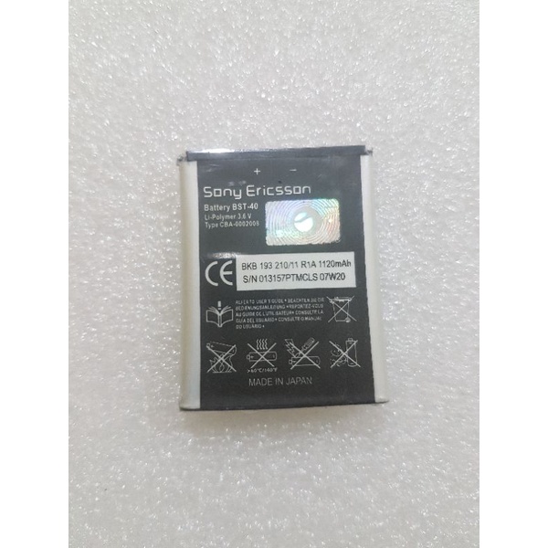 BATRE BATERAI BST40 SONY ERICSSON P1