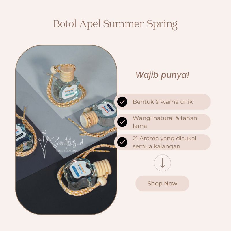 Jual Summer Spring Pengharum Ruangan Mobil Botol Apel Shopee Indonesia