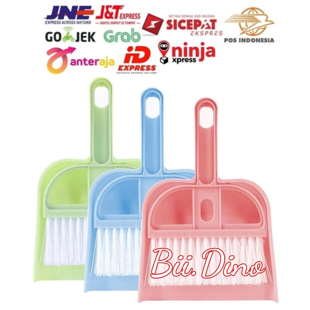 Set Sapu Pengki Serok Mini Dustpan Cikrak Kecil Multifungsi Serbaguna Debu Mobil Keyboard Perabot Rumah