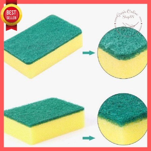 GOS B110 - BUSA CUCI PIRING PER PCS BAGUS TERMURAH / sponge cuci piring / perpak