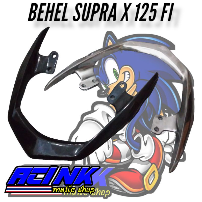 Behel begel jok blakang Supra x 125 hitam model ori