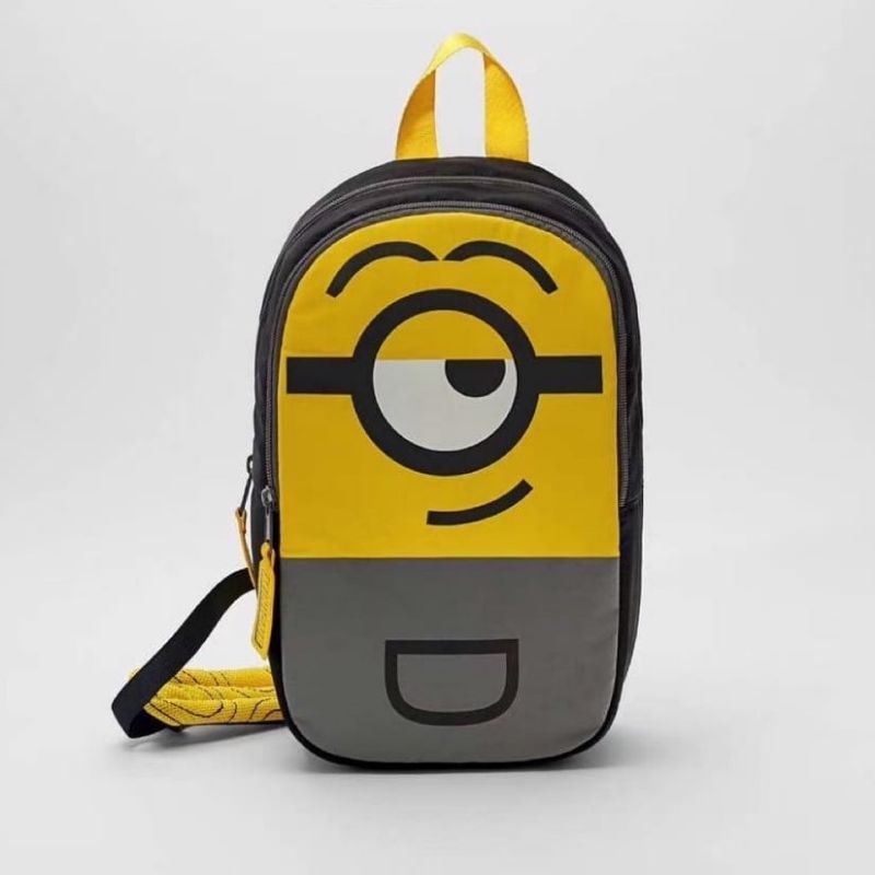 ZARA KIDS MINION Tas Slempang Kartun Anak Tas Karakter Mini on Laki-Laki Perempuan Import