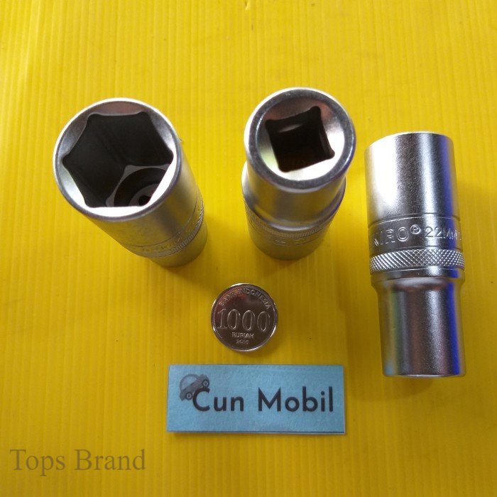Topsbrand KUNCI SOK PANJANG 22 MM 6PT 1/2" TEKIRO  oli kunci nepel