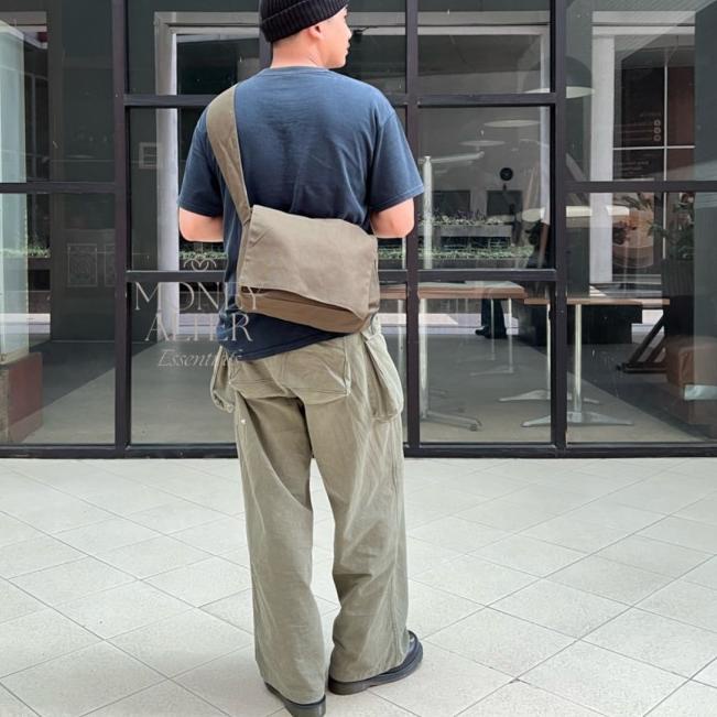 LONDON BAG / Tas Selempang Canvas / Canvas Sling Bag - Army