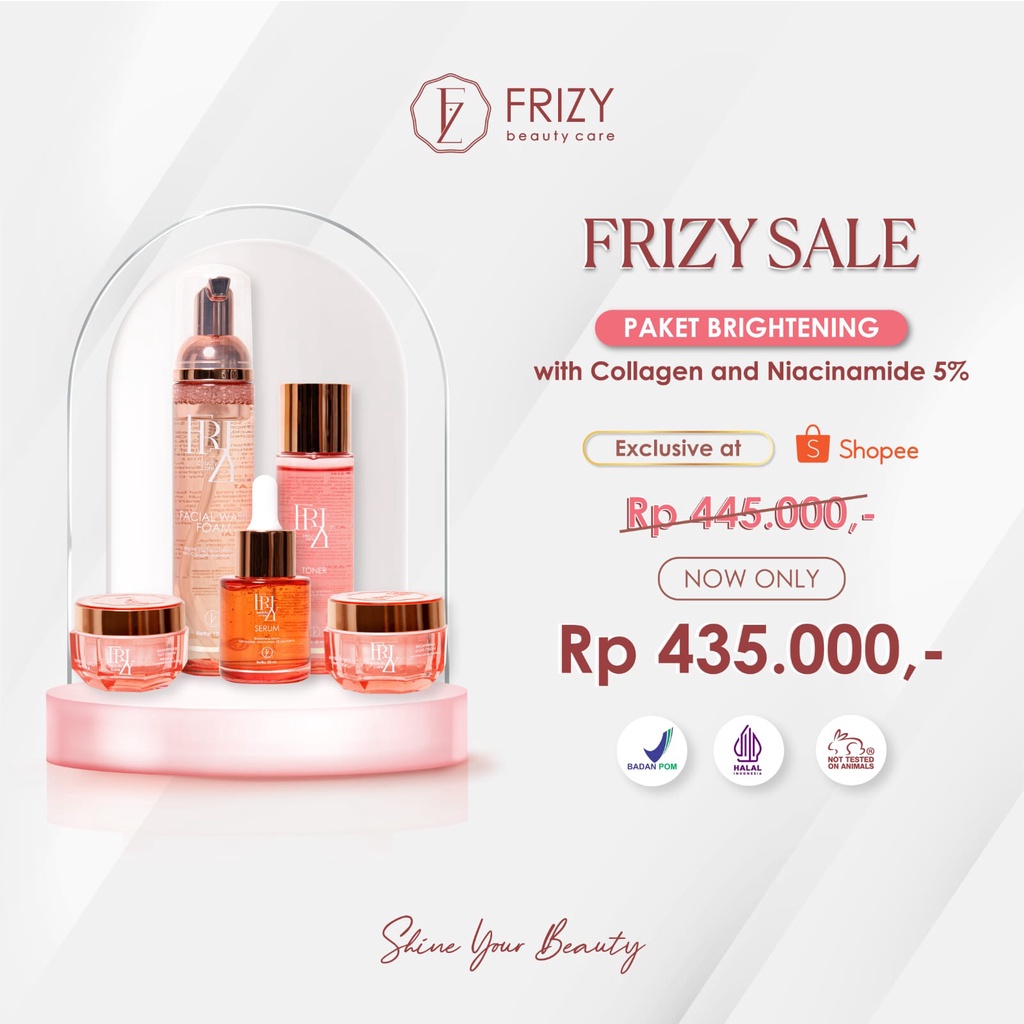 Paket Frizy Brightening Series Skincare Pencerah glowing BPOM HALAL