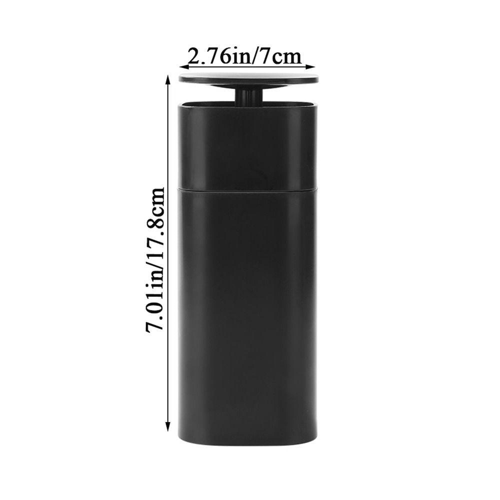[Elegan] Dispenser Sabun 400ml Hitam Portable Reusable Menekan Botol Shampo Anti Bocor