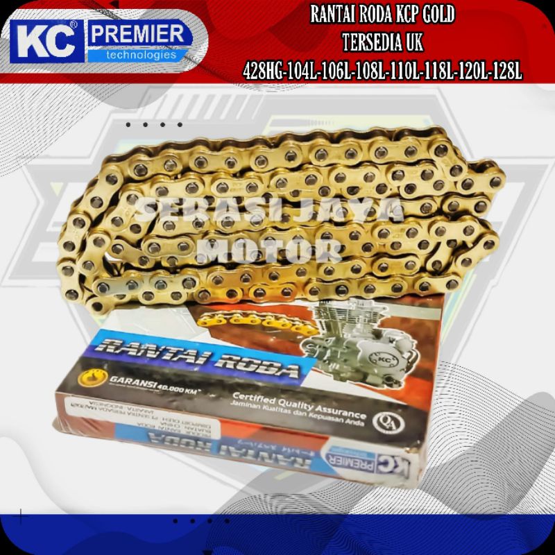 KCP RANTAI RODA KC GOLD 428HG-108L-112L-120L-128-140L