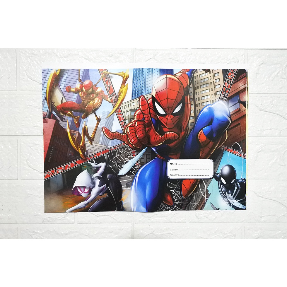 

(ISI 20 LEMBAR) Sampul Buku Spiderman / Sampul SPIDERMAN / Sampul Fancy karakter (Ukuran Kwarto / Ukuran Sidu)
