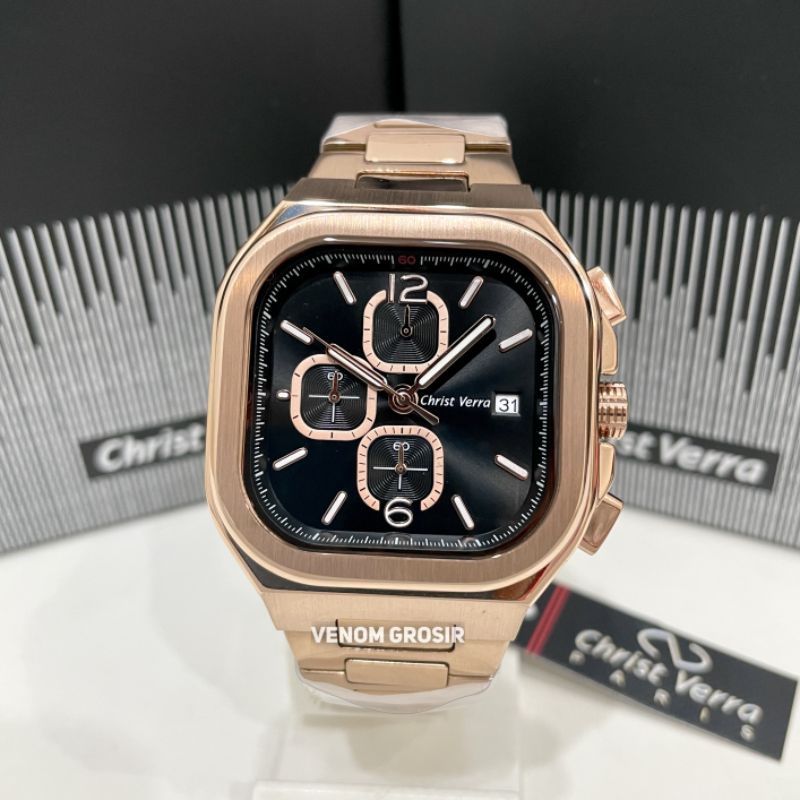 JAM TANGAN PRIA CHRIST VERRA CV920362G-15 BLK ORIGINAL