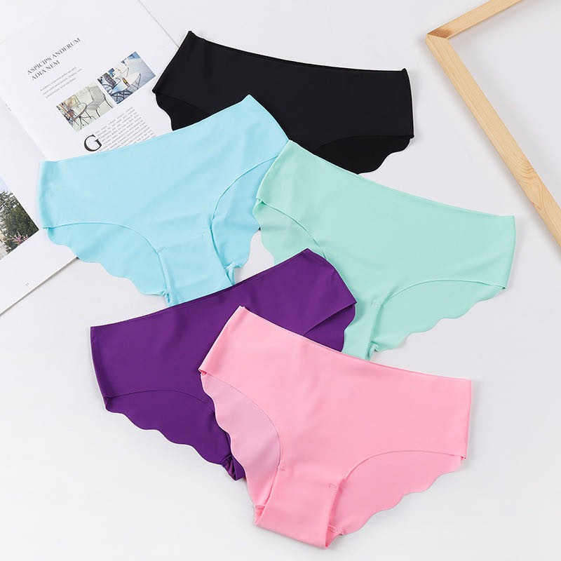 TF Celana dalam wanita seamless Fashion wanita One Piece Mulus Es Sutra Celana Gadis sexy SEAMLESS POLOS