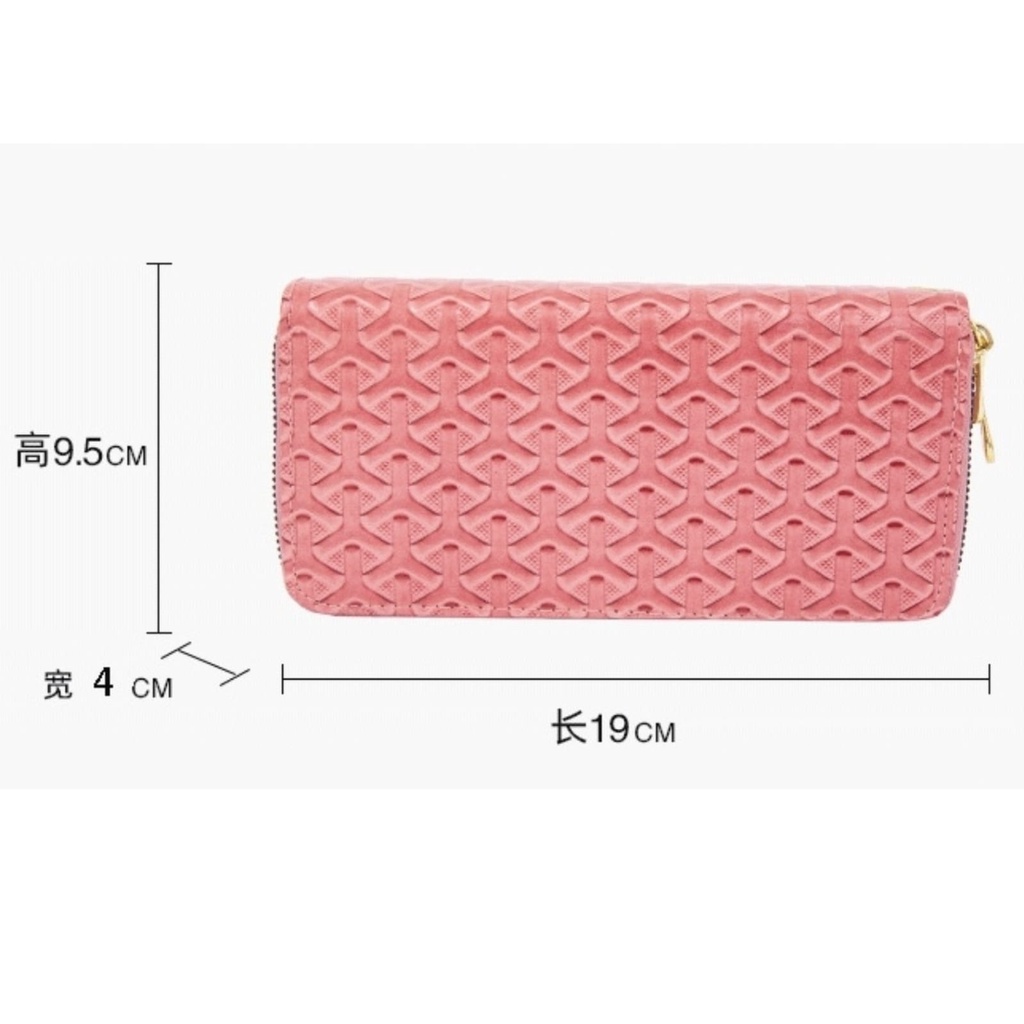 DOMPET PANJANG WANITA IMPORT 2 RESLETING KULIT PINK RAUNA WA604P3 MUAT HP BRANDED KOREA KARTU KOIN TALI PENDEK REMAJA KEKINIAN PREMIUM BATAM SIMPLE LUCU