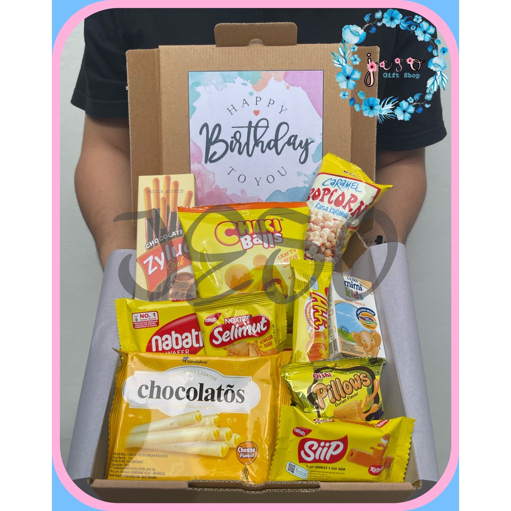 

JESO (Yellow) Snack Box Set Hampers / Snack Ulang Tahun / Gift Box / Hadiah Anniversary / Kado Unik / Hadiah Wisuda / Hadiah Natal / Tanda Sayang / Merry Christmas / Birthday / Semprotulation / Hari Ibu / Anniv / Congraduation / Graduation