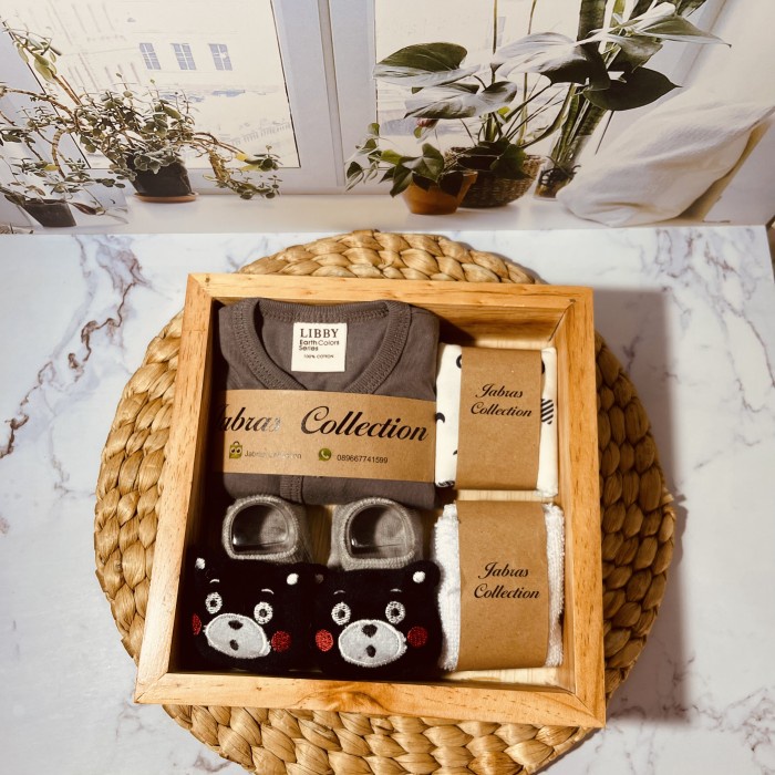 

(COD) Hampers Bayi Hamper Baby Girl Boy Kado Lahiran Perempuan Laki Laki - Stone Grey