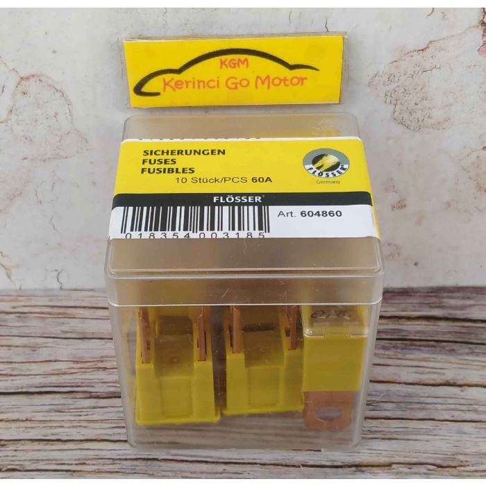 FLOSSER SEKRING PUSAT SKRING FUSE BIG MALE 60 AH YELLOW 604860